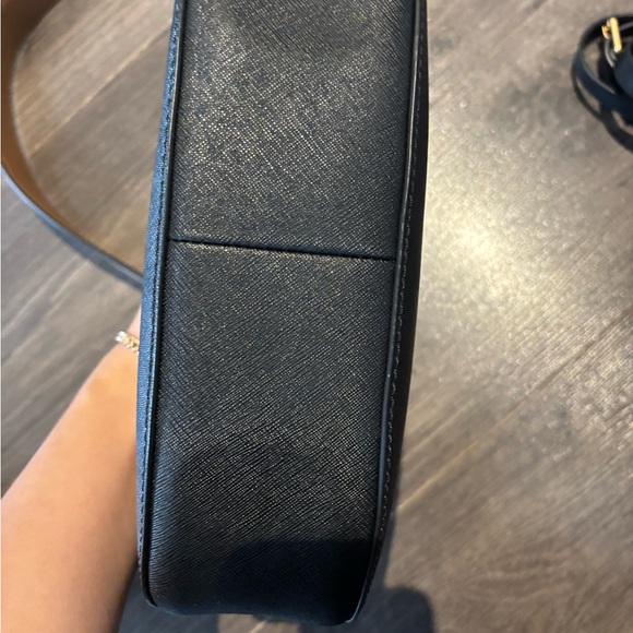 Tory Burch Black and Tan Leather Crossbody - Picture 2 of 5